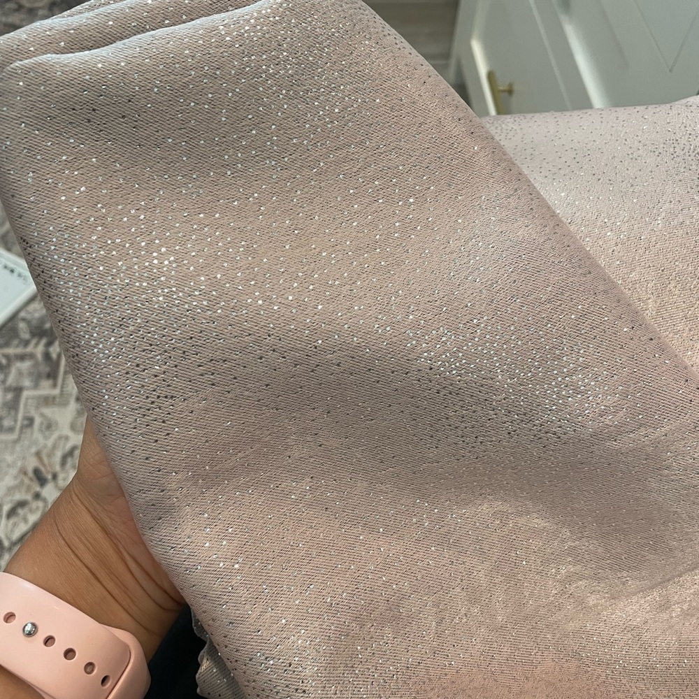 Blackout Rose color shimmer curtains